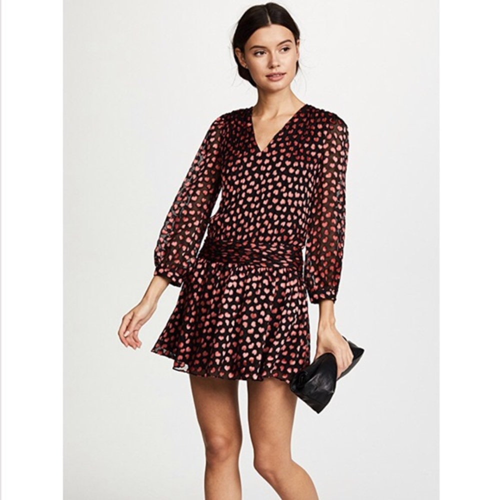 Alice & Olivia Drop Waist Heart Dress